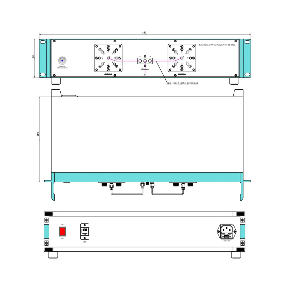 SW516123單刀多擲同軸開關(guān)